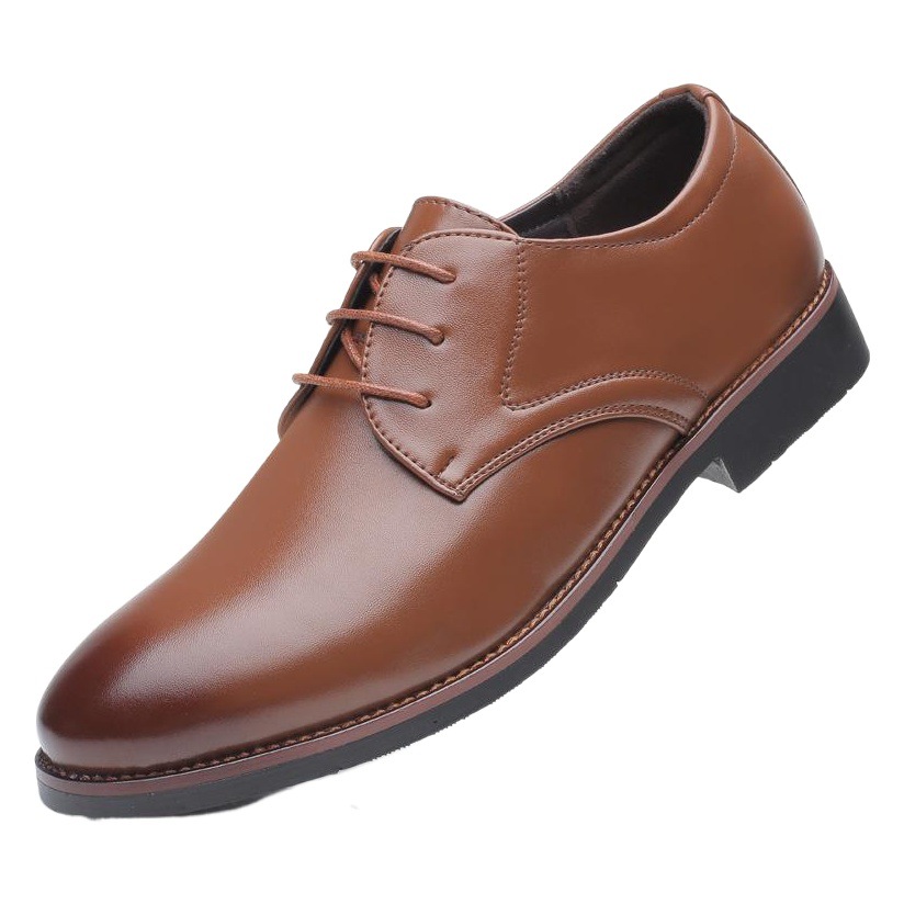 Men's Extra Large Casual Leather Shoes Business Formal Dad Shoes 45 Size 46 Lace up 47 Men's Shoes 48 Size Ready for Delivery