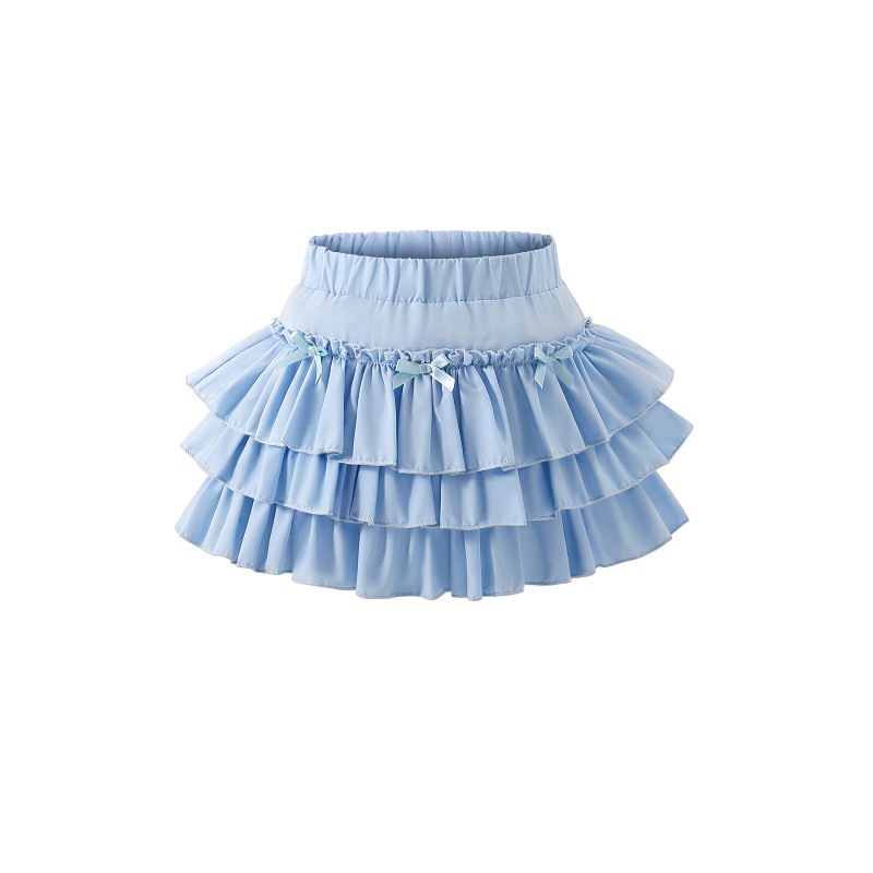 Picture of Little Girl's Sweet Korean Cake Skirt Short Skirt Pants Spring & Fall Design Bow Anti-Exposure Girl's Puffy Skirt