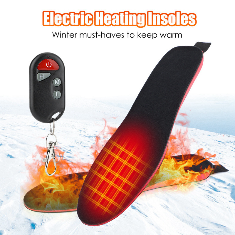 Picture of USB electric heating insole rechargeable heating insole size can be cut washable electric foot warmer insole for men and women