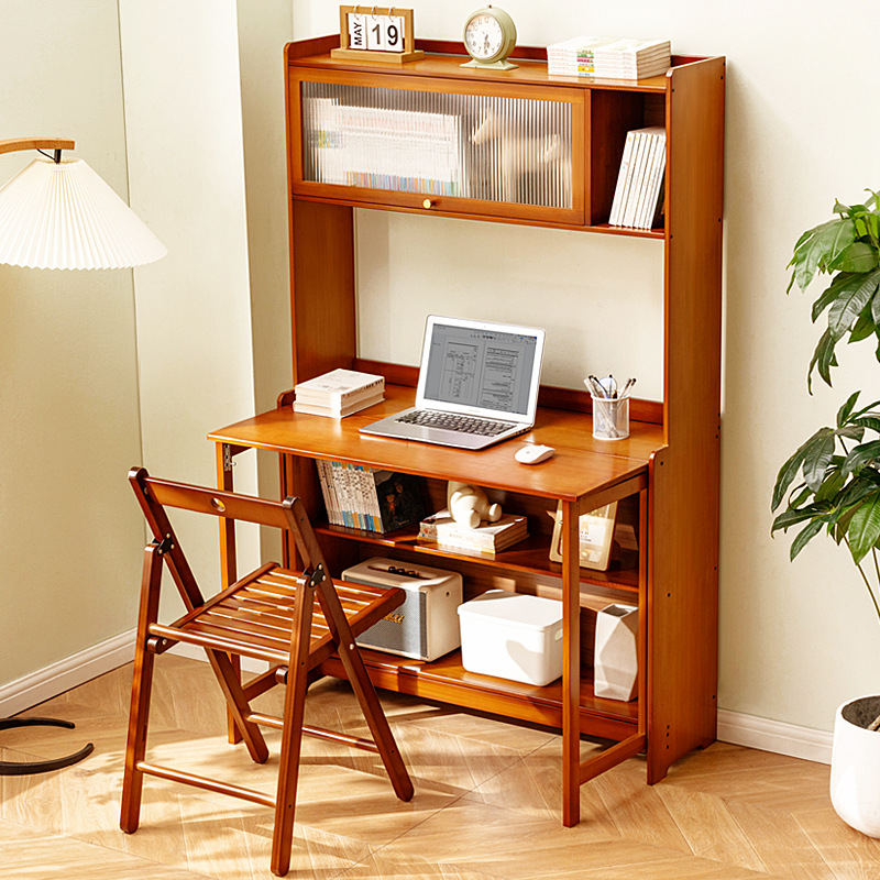 Picture of Foldable Student Desk and Chair Study Desk and Chair suit Home Computer Desk Desktop Table Simple Children's Study Desk