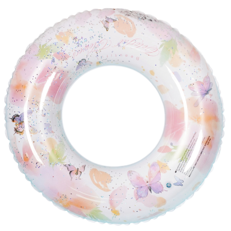 Picture of Factory hot-selling inflatable swimming ring swimming ring thickened adult floating ring letter Bai shell swimming ring
