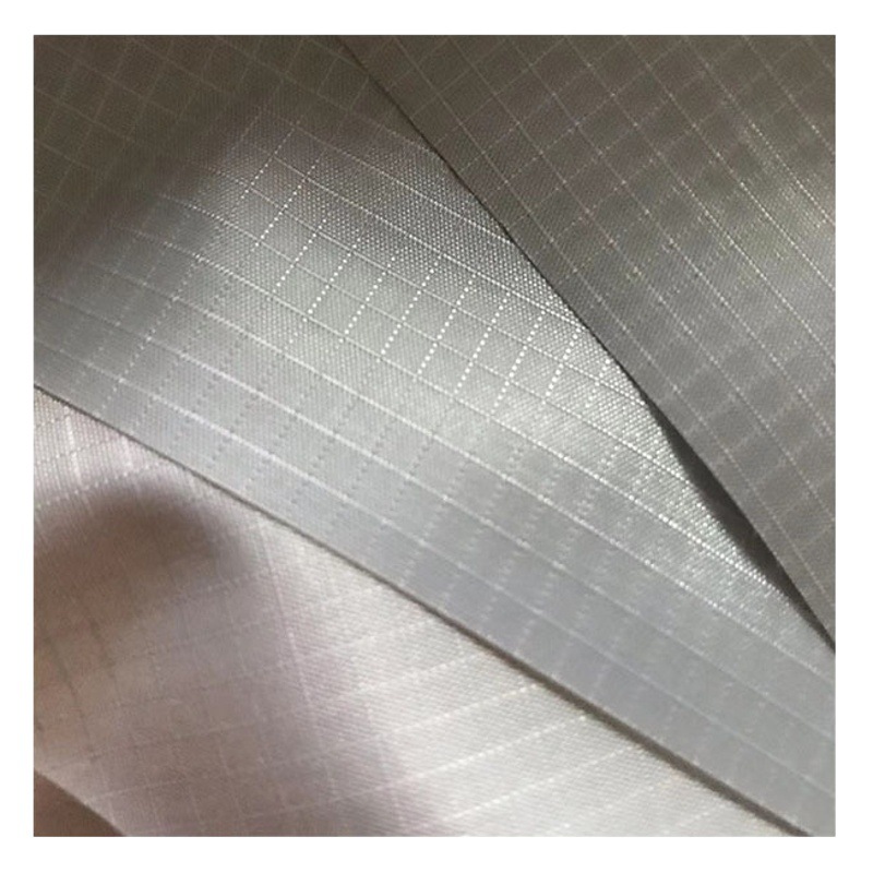 Waterproof 210T polyester taffeta three-part plaid fabric polyester handbag bag lining fabric