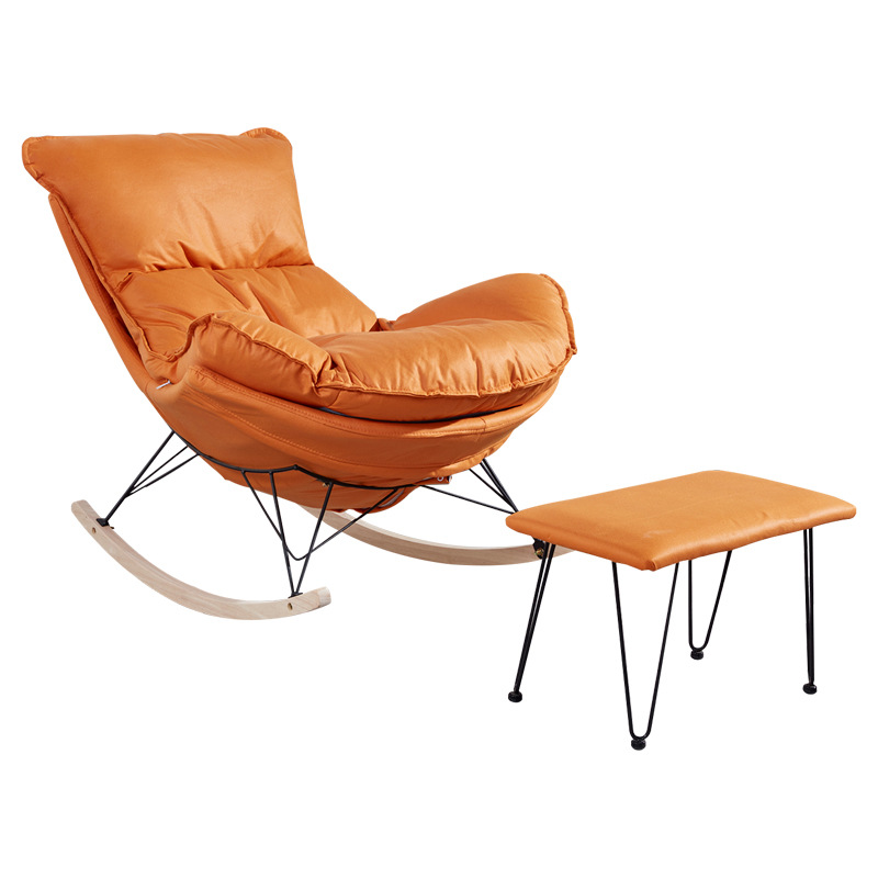 Picture of Leisure Rocking Chair Lazy Sofa Chair Balcony Nap Lobster Chair Technology Cloth Living Room Recliner Single Rocking Chair Home