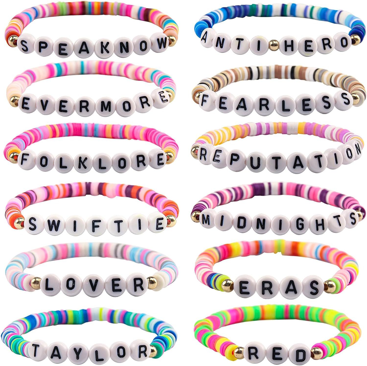 Amazon bracelet letter color suit soft pottery bracelet English bracelet good friend bracelet cross-border letter bracelet