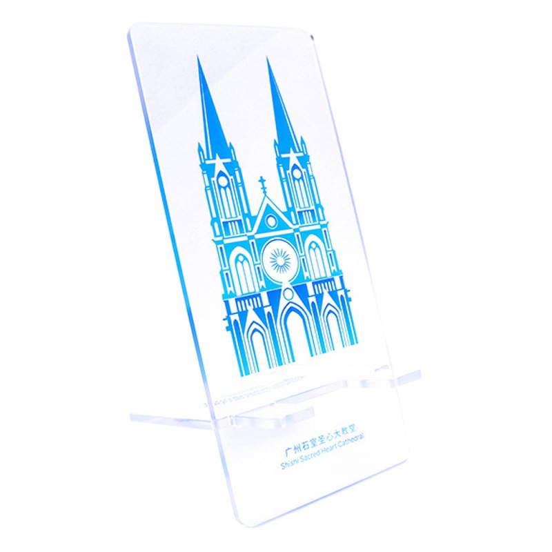 Acrylic Mobile Phone Holder Creative Ins Style Dormitory Desktop Ornaments Counter Transparent Mobile Phone Display Holder Wholesale
