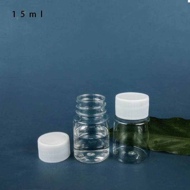 Factory wholesale 15ml plastic bottle small transparent PET liquid bottle sample packaging large favorably