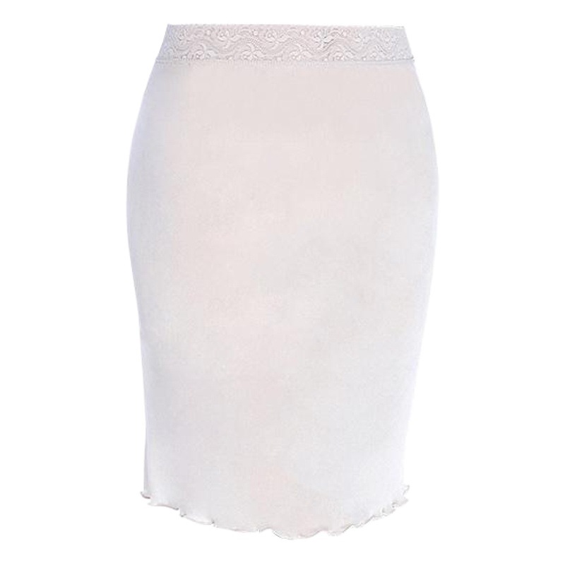 Silk Anti-slip Lace Inner Petticoat 2023 Summer New Women's Mulberry Silk Traceless Anti-penetration Inner Skirt
