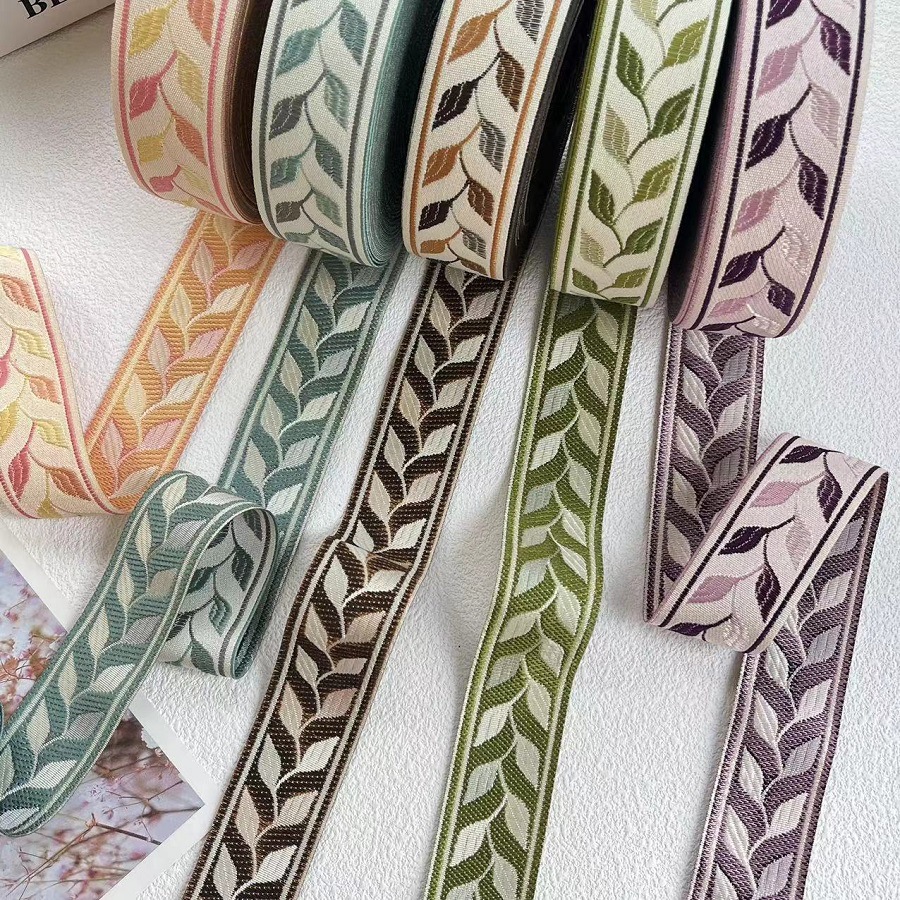 Ethnic lace ribbon retro flower pattern curtain fabric accessories AH-2863 width 3.6CM