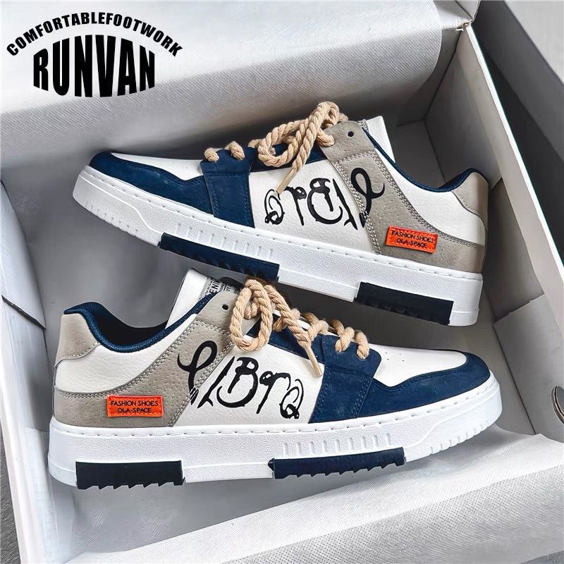 2024 new summer men's canvas shoes Korean fashion board shoes versatile student shoes men's ins casual fashion shoes