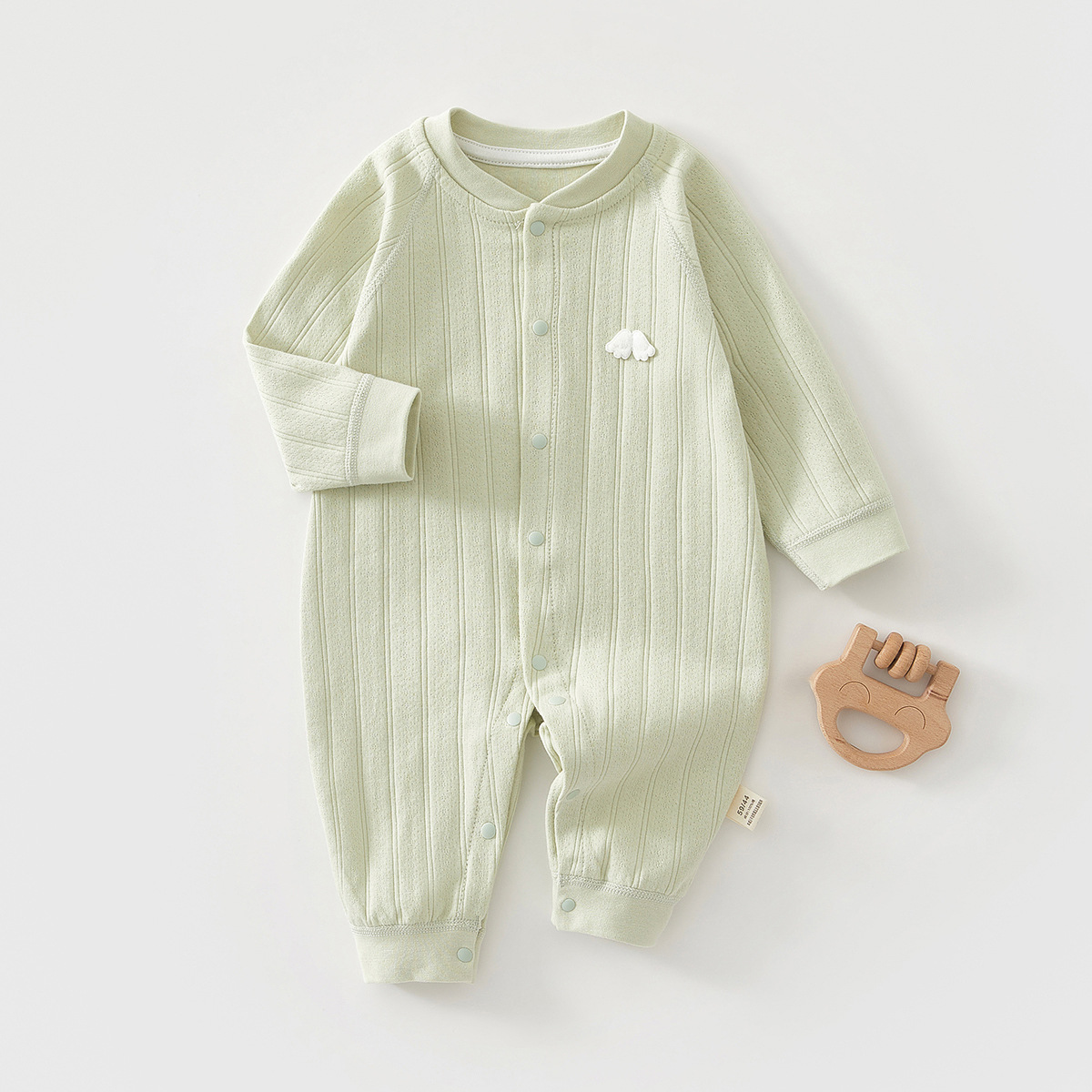 Baby Jumpsuit Newborn Baby Clothes Cotton Long Sleeve Pajamas Spring and Autumn Newborn Baby Autumn Hatshirt Climbing Wear