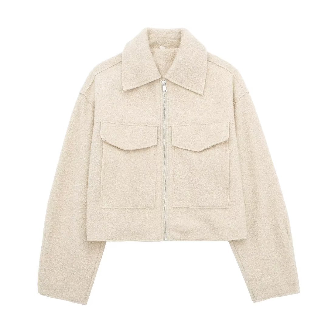 Picture of 2024 autumn and winter new European and American cross-border women's street fashion soft tweed short jacket coat w085 965237
