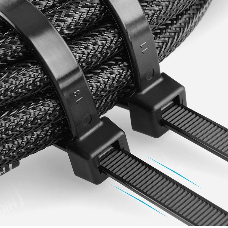 Picture of Black nylon ribbon strong industrial-grade ribbon 4*200 outdoor UV-proof cold-resistant ribbon factory wholesale