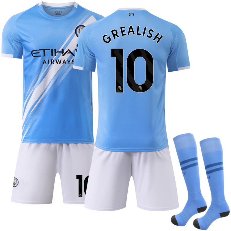 Picture of 2025-26 New Sports suit 17 De Braunes Club Football Clothes No.9 Harland Manchester City Home