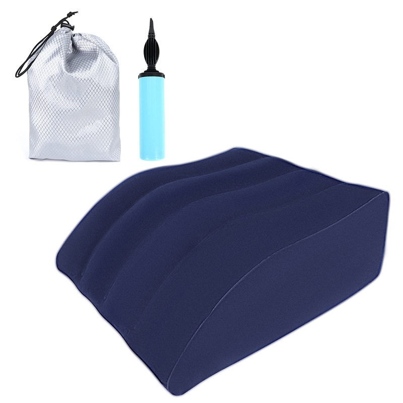 Picture of Inflatable Leg Pillow Raising Foot Pillow Bed Artifact Decompression Pillow Knee Relaxation Fatigue Relief Trapezoidal Leg Cushion in stock