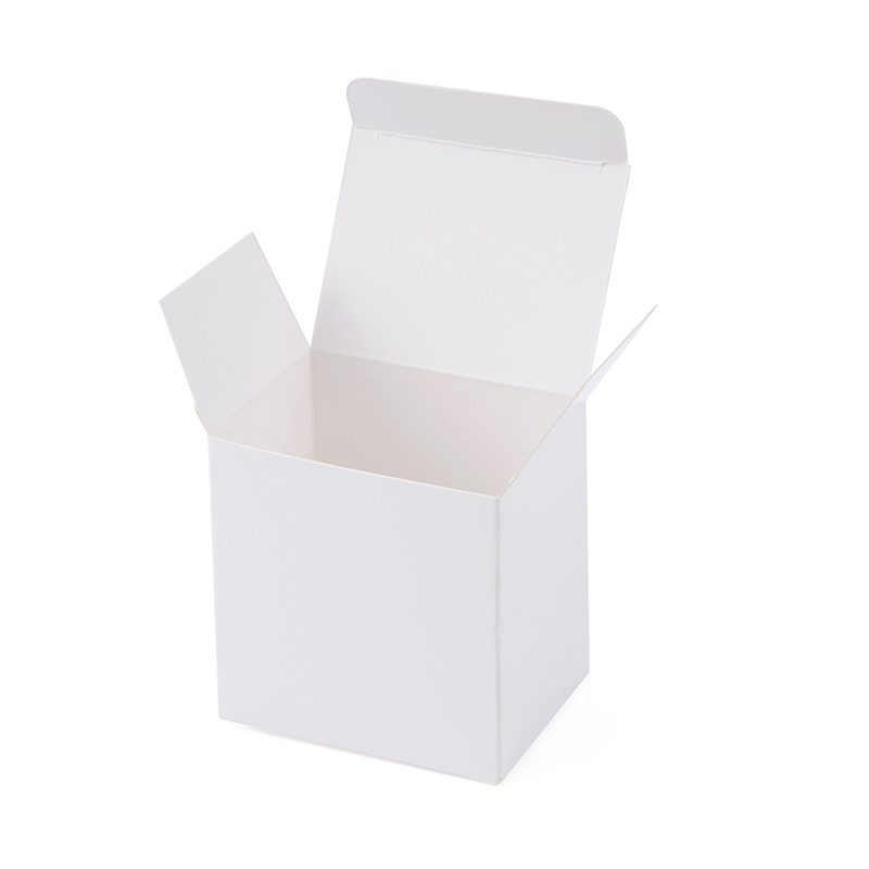 Picture of Small White Box Spot Flip Box Gift 8-14cm Packaging Box Wholesale 350g White Cardboard Small Box White Paper Box
