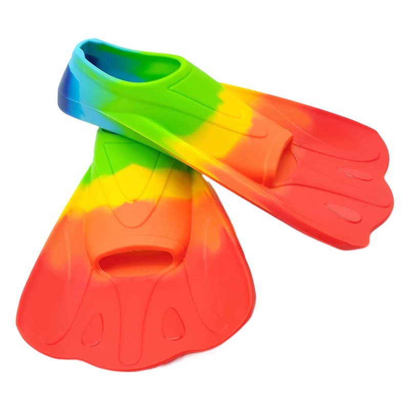 Amazon Hot Selling Silicone Swimming Short Fins Professional Training Fins Unisex Coach Recommended Swimming Fins
