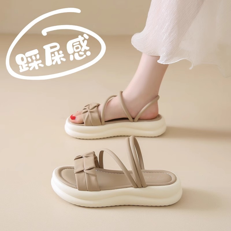 Cross-border feeling two-wear sandals women's summer 2024 new style with skirt wear non-slip soft bottom sandals for pregnant women