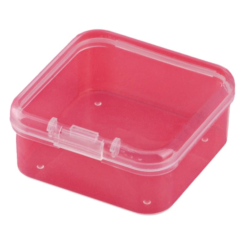 Square Parts Box High Transparency Earplug Box Transparent Small Square Box Small Jewelry Plastic Box