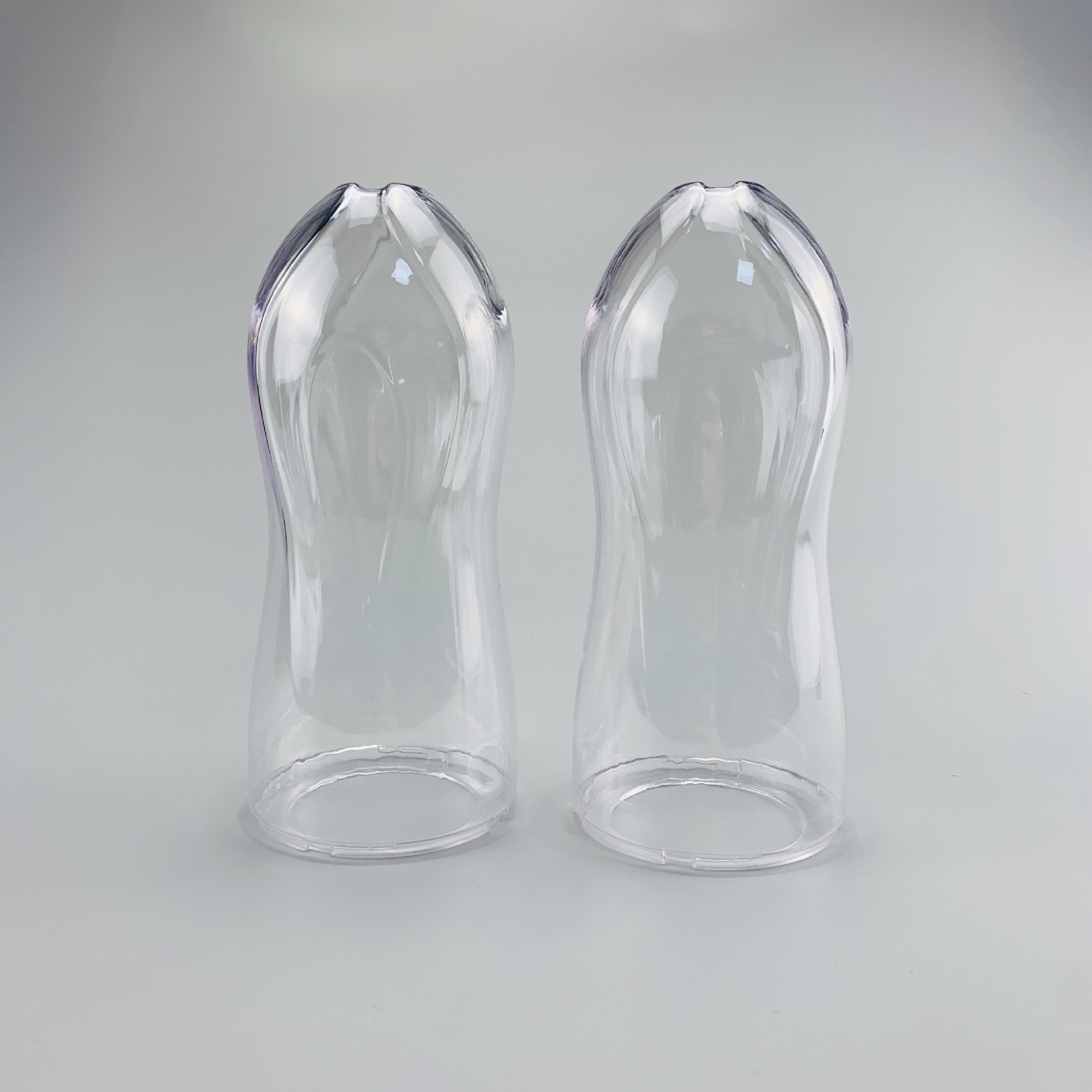 PETG Special Shaped Bottle Jar Wide Diameter Without Lid Cylindrical Transparent Full Plastic Inverted Cup Jar Inverted Round Head Plastic