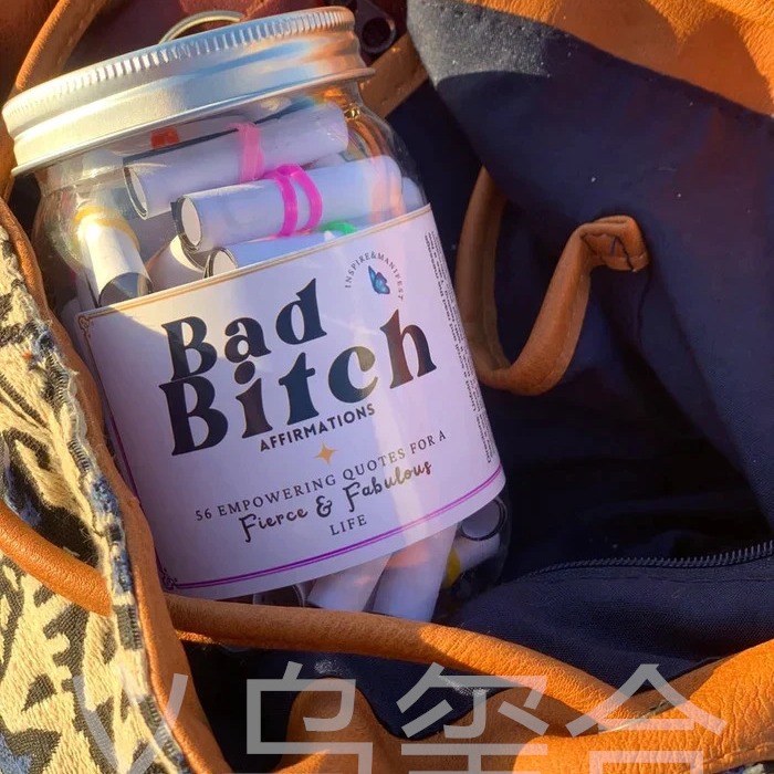 Cross-border new Bad Affirmation Jar 56 words inspiring positive quotation Jar Affirmation Jar