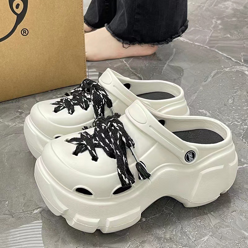 Picture of Baotou EVA hole shoes in 2025 new fashion and versatility student comfortable and casual two-wear non-slip slippers for women's summer