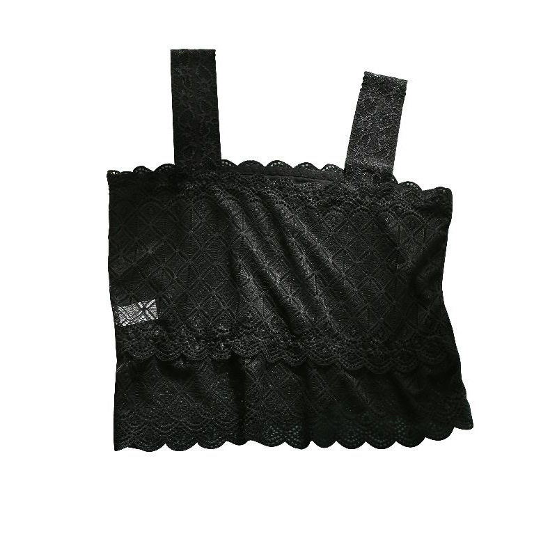 Picture of 2023 New Style Lace Back Lace Sling Breast Wrapping Base All-match Sexy Navel Anti-light Tube Top Women