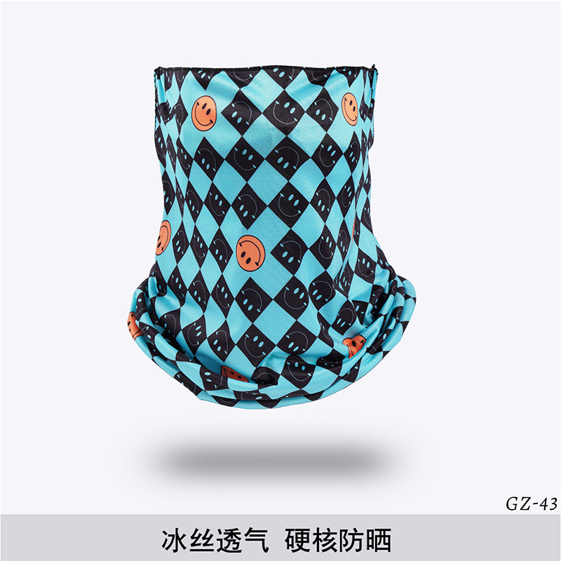 Picture of Outdoor ice silk mask changeable ear scarf men's and women's bicycle riding hood collar sun protection scarf summer