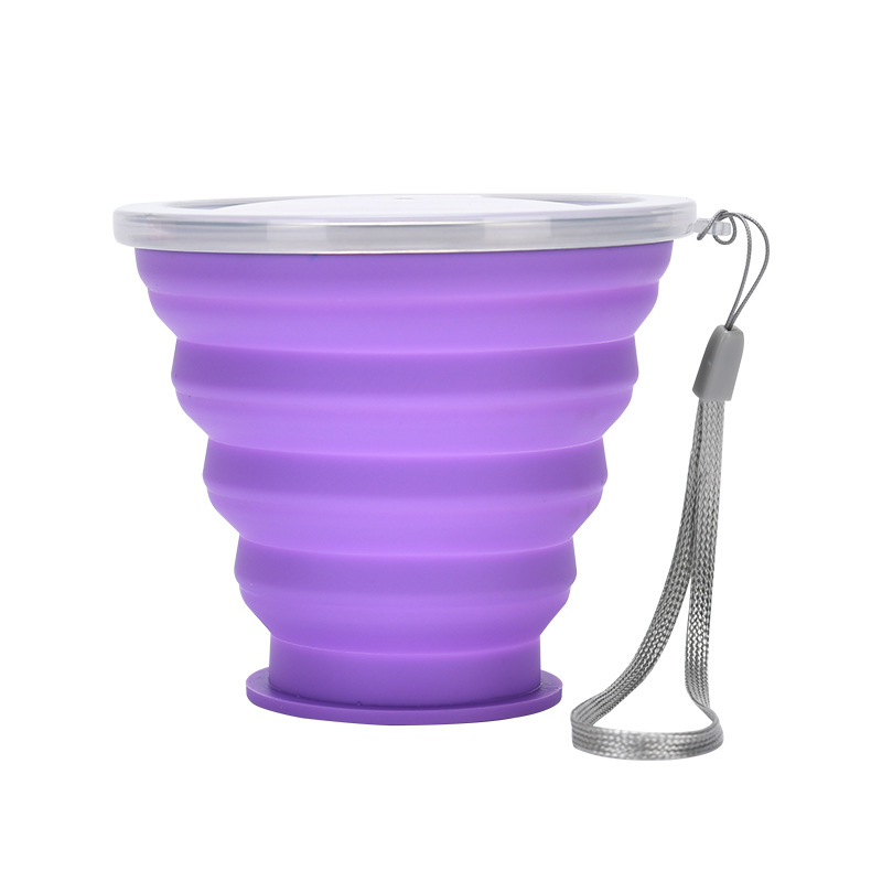 Picture of Silicone Foldable Cup, Large Diameter 320ml, Round Portable Cup, Factory Direct Sales Silicone Foldable Cup