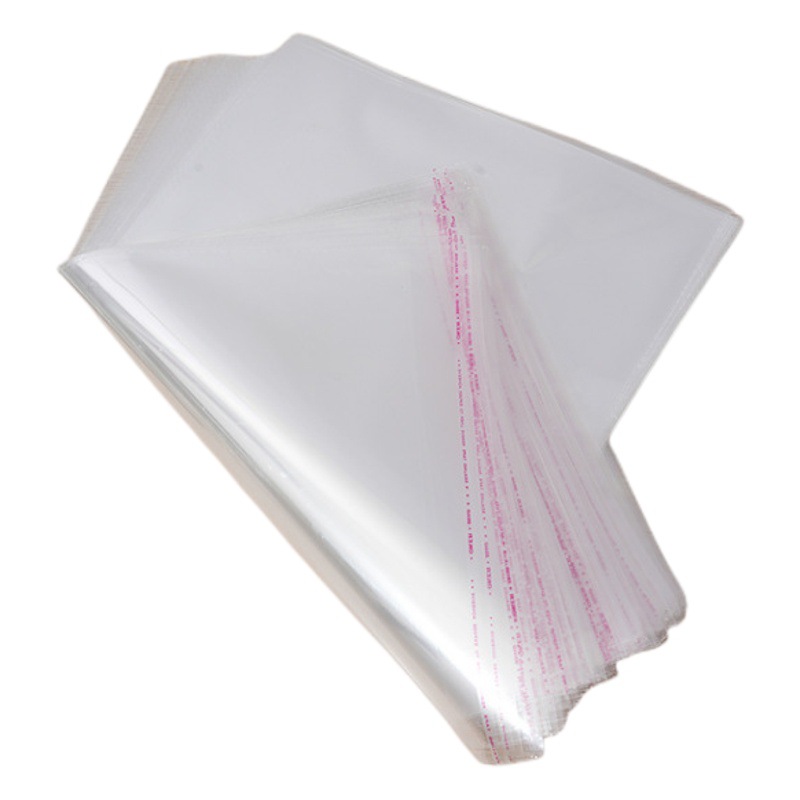 opp self-adhesive bag film clothing packaging bag plastic self-adhesive mouth transparent self-sealing opp bag wholesale