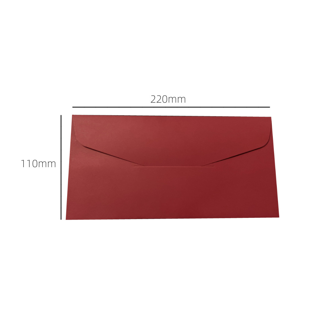 Picture of White Greeting Card Invitation Letter Wedding Invitation Envelope Thickened Plain Color Retro Western Style Invitation Card Kraft Paper Envelope Bag