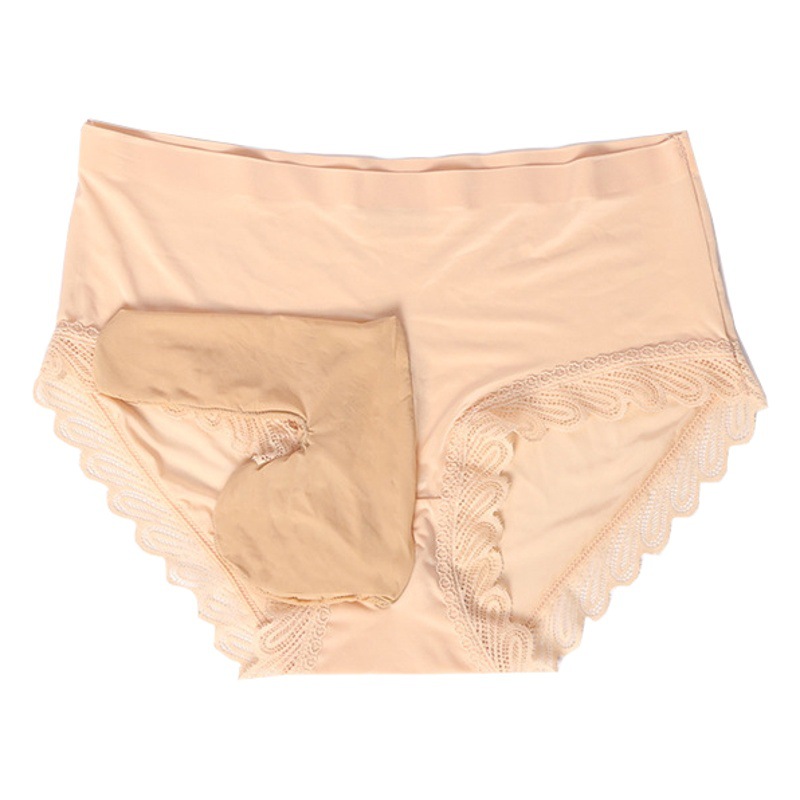 Ice Silk Mask Underwear Glossy Men's Scar-free Naked Sense Silky Slim Ultra-thin Full Transparent JJ Set Egg Egg Fun Briefs
