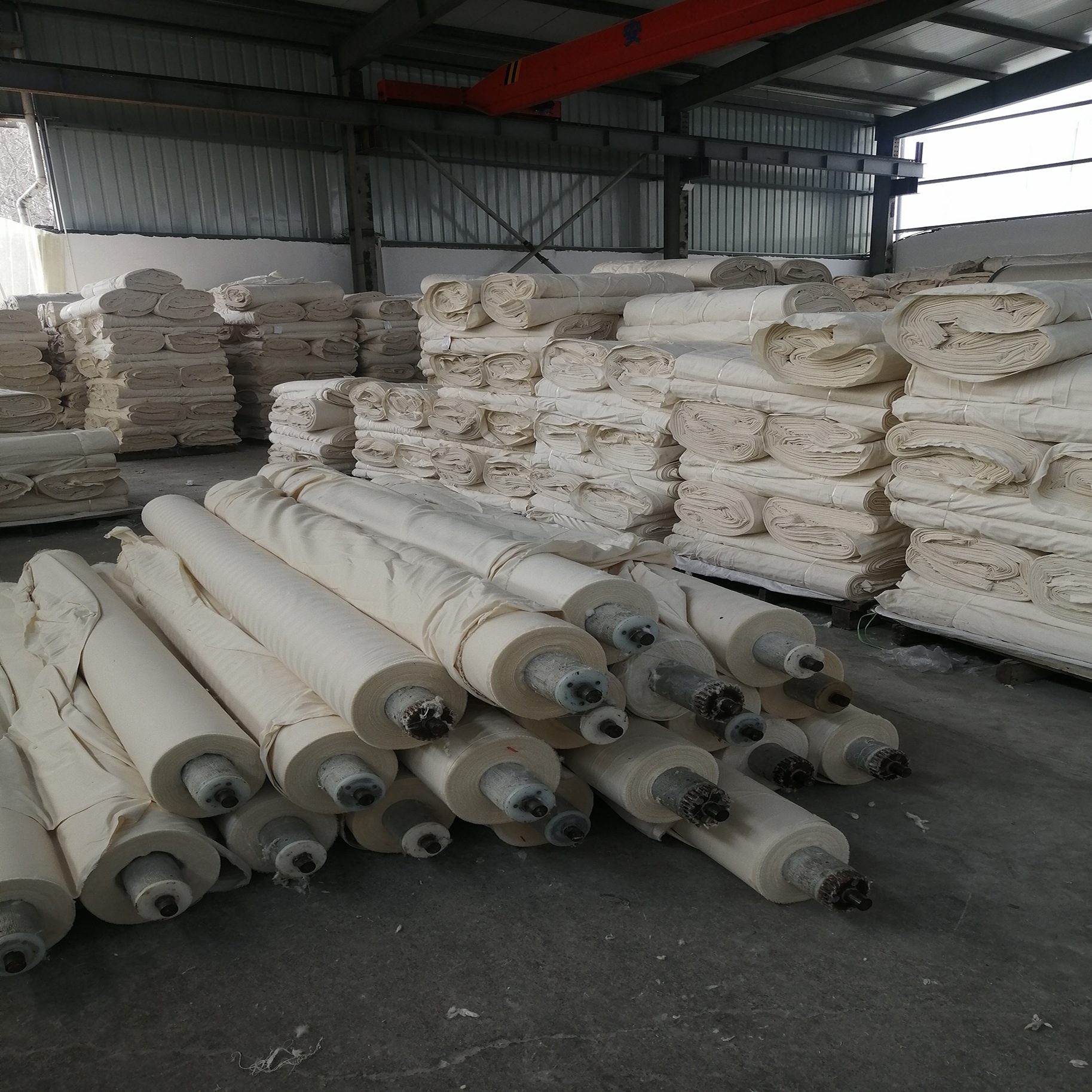 Picture of White cotton fabric cotton jet plain 11090 cotton lining Nantong bedding fabric wholesale factory