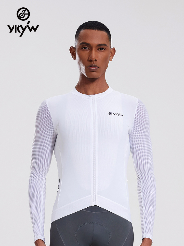Picture of YKYW New Bicycle Sports Top Summer Hover Tight Breathable Sweat-wicking Men's Riding Clothes Long Sleeve