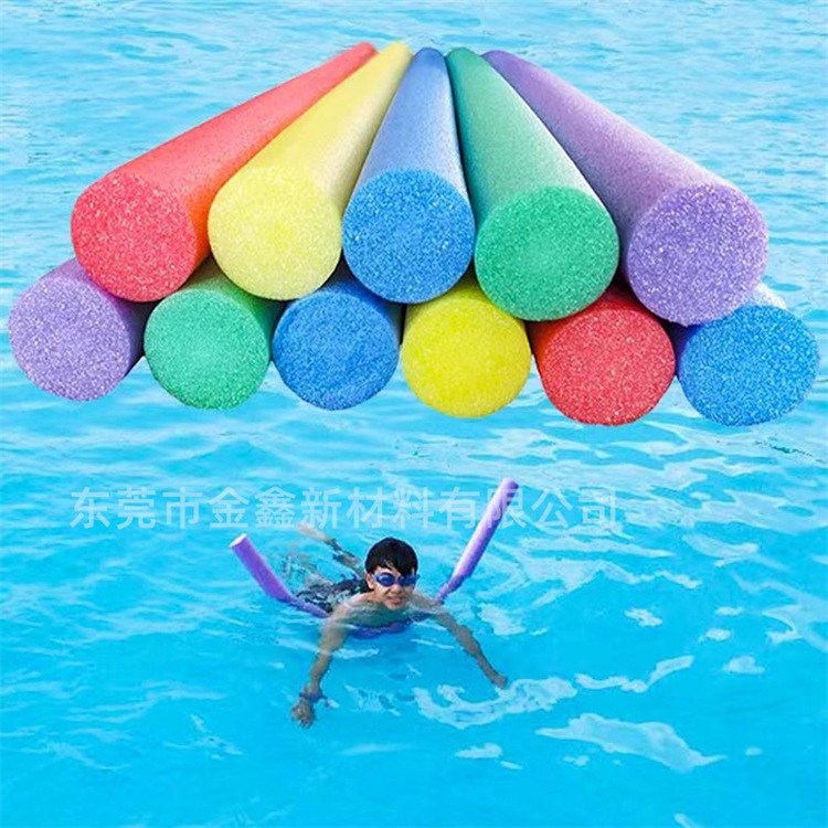 Kindergarten gymnastics sponge stick 60 * 1500mm swimming stick color bar buoyancy stick solid hollow Pearl cotton