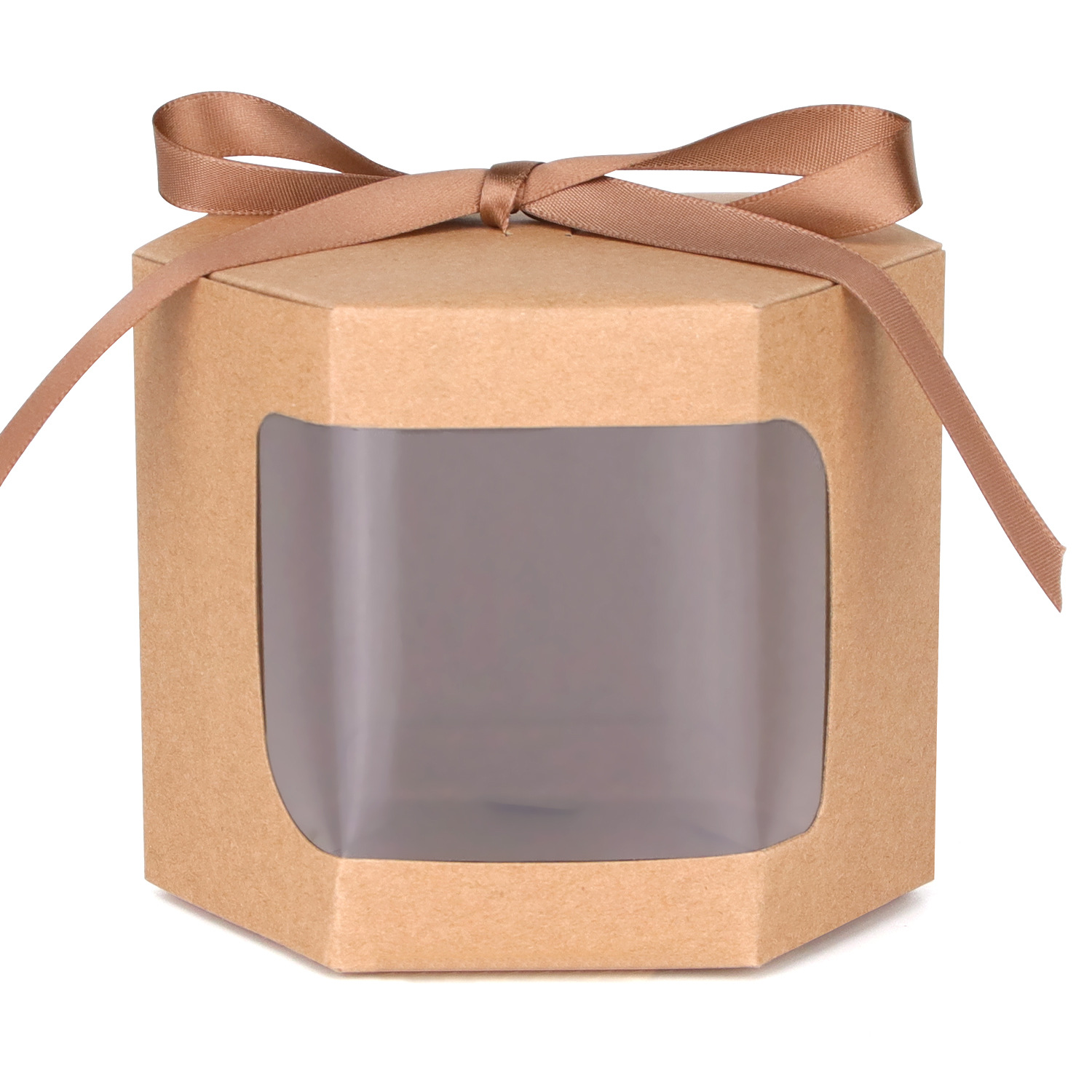 Picture of Foreign Trade Cowhide Color Laser Window Paper Box Cake Box Candy Box Baking Packaging Wedding Candy Box Gift Box