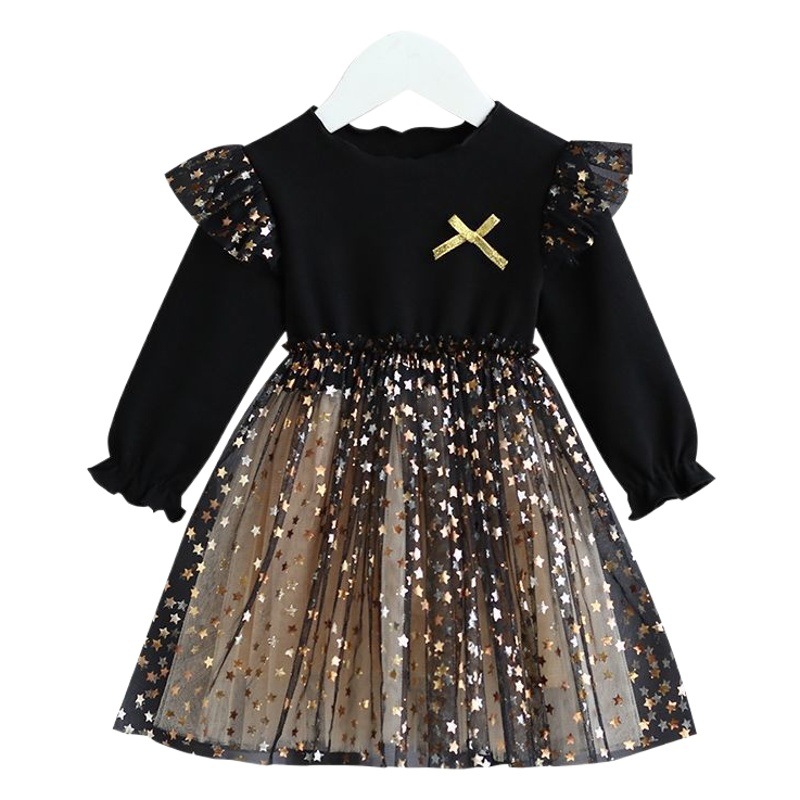 Autumn 2025 New Baby Girl dress Children Korean Style Girl's Pent Skirt Extra Fairy Style Mesh Princess Skirt