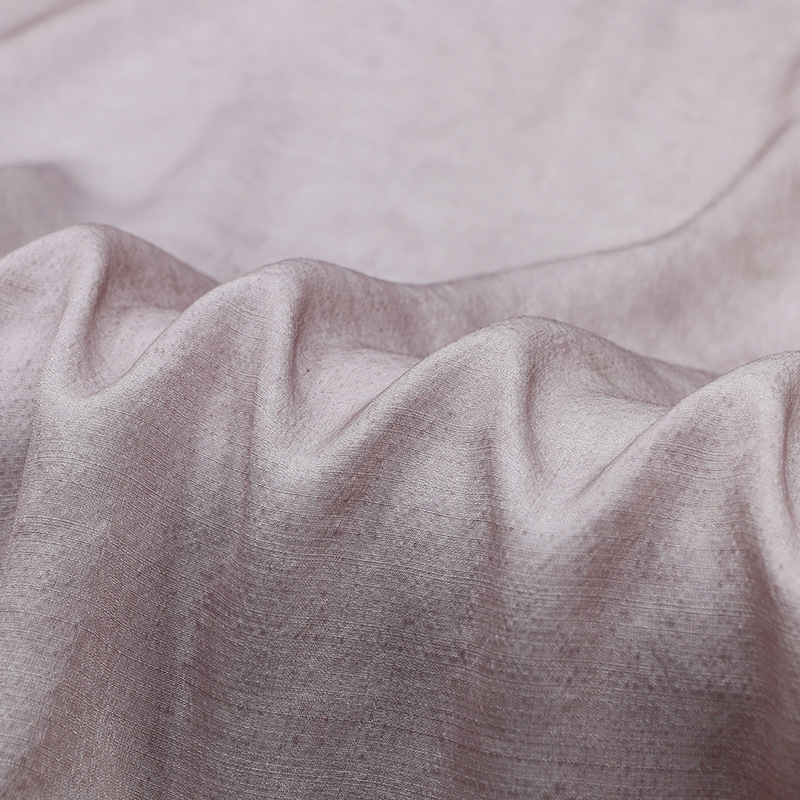 Picture of Dirty Light Purple 19mm Silk Tussah Silk Texture Fabric, Hand-Dyed Cold-Dyed Fried Elegant Old Fabric