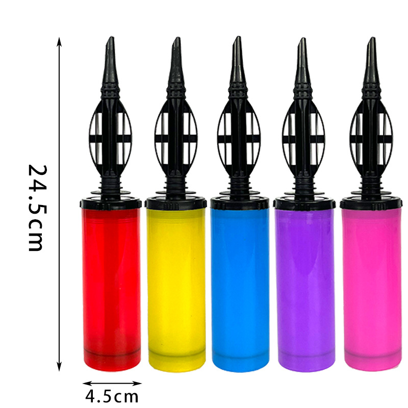 Picture of Balloon Hand Push Inflator Macaron Color Balloon Inflation Tool Portable Hand Push Inflator Pump