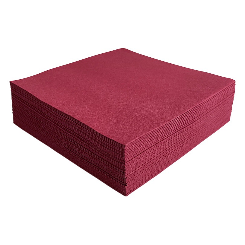High-end hotel dedicated to color dust-free paper napkin guest disposable mouth cloth placemat cloth pattern dust-free paper customization