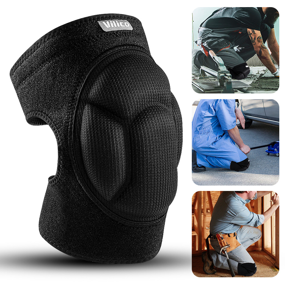 Running Basketball Cushioning, Decompression, Breathable and Comfortable Velcro Sports Anti-Collision Protective Gear, Knee Pads and Leg Guards Wholesale