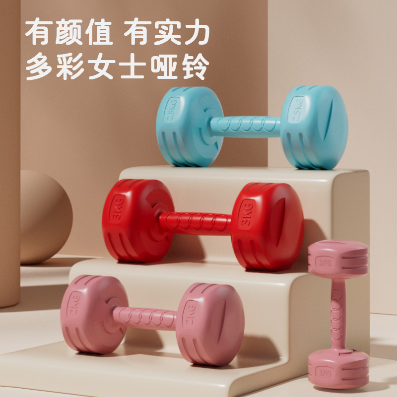 Manufacturer Wholesale Women's Dumbbells Home Yoga Shaping Office Sports Fitness Equipment Children's Small Dumbbells