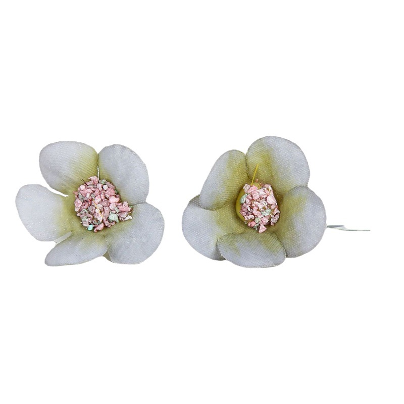 2cm multi-color small daisy flower head mini silk flower garland head wear cut sticker accessories home wedding decoration