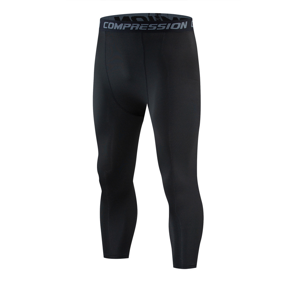 Picture of Amazon Sports Tight Pants American Men's Fitness Running Pants PRO Quick-drying Basketball Cropped Leggings Cross-border