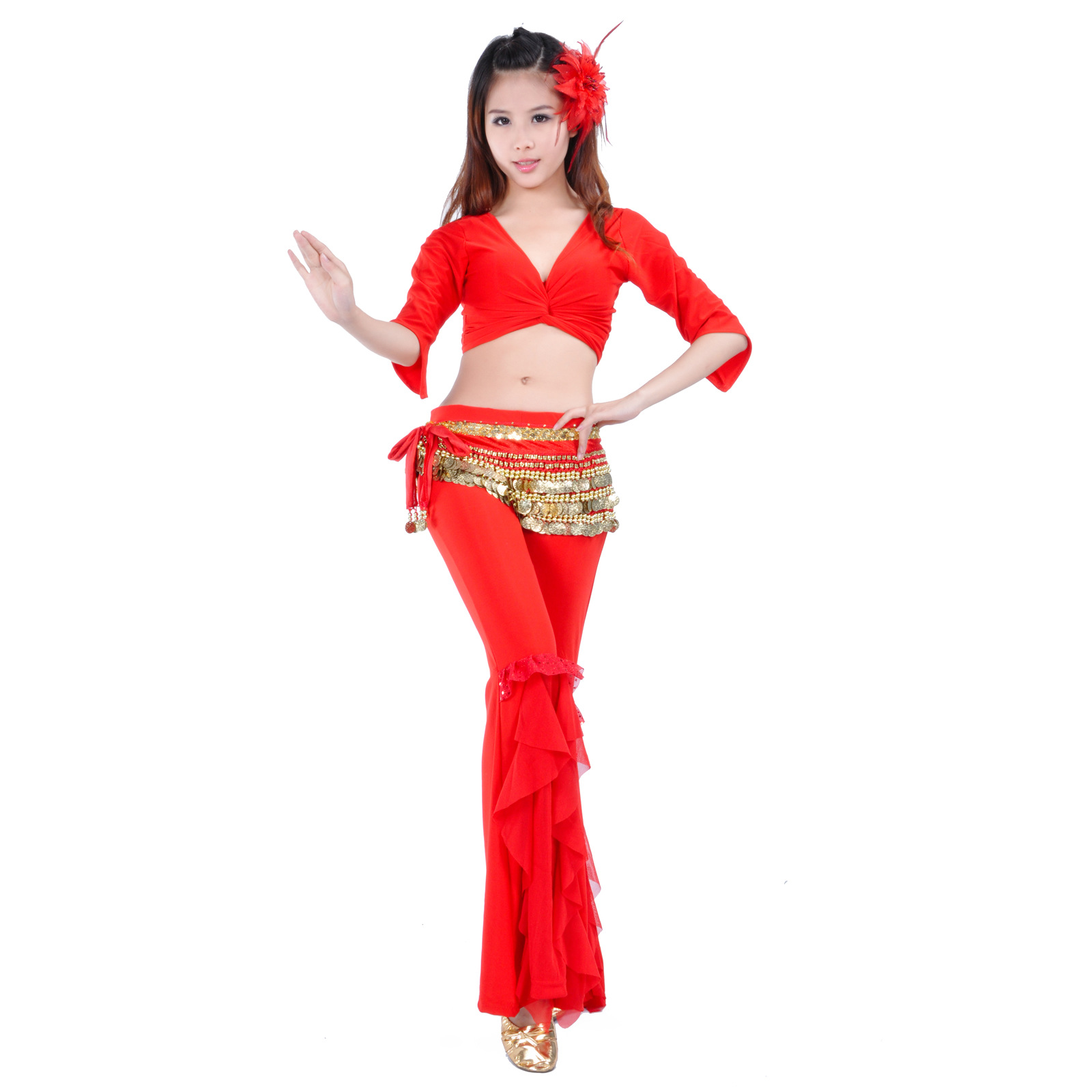 Picture of Dynamic suit, belly dance practice, belly dance sports suit, belly dance practice clothing suit wholesale