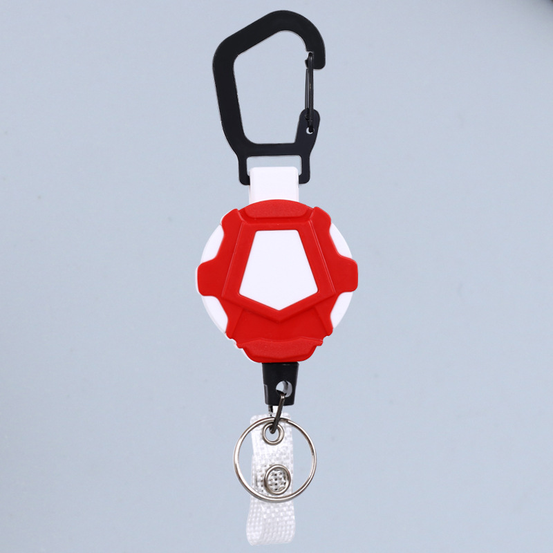 Picture of Autumn Rain Easy Pull Telescopic Buckle Wire Rope High Rebound Telescopic Keychain Hanging Ring Anti-lost Anti-theft Buckle Metal Quick Loading Ring