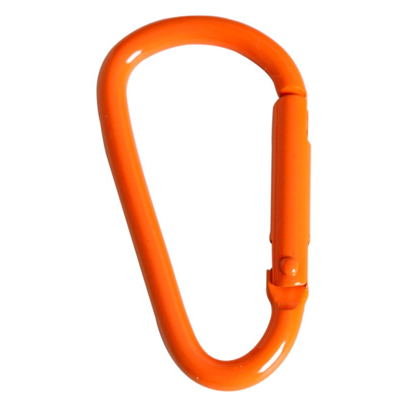 DIY jewelry accessories color paint aluminum alloy D-type carabiner key chain luggage portable spring buckle buckle