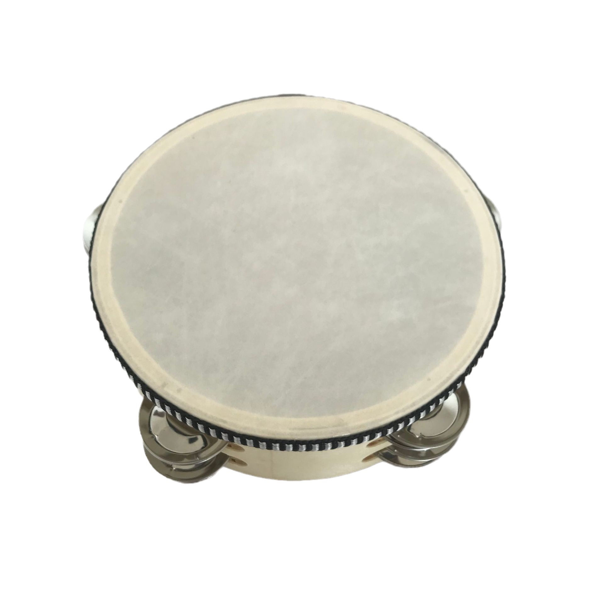 Picture of Orff Musical Instruments Early Childhood Teaching Aids Percussion Instruments Early Childhood Toys Tambourine Artificial Leather Imitation Sheepskin Tambourine