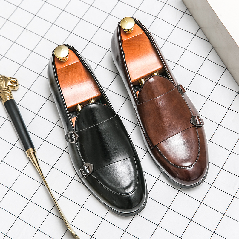 2025 Men's Amazon Independent Station Outdoor Business Leather Shoes Men's Leg Pointed Dress Men's Shoes