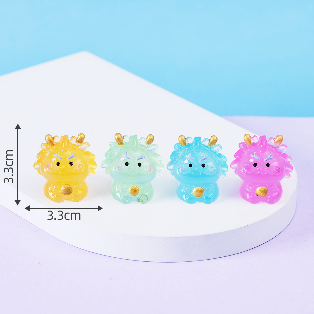 Picture of Micro landscape creative cute luminous twelve zodiac animal doll decoration accessories car desktop small ornaments