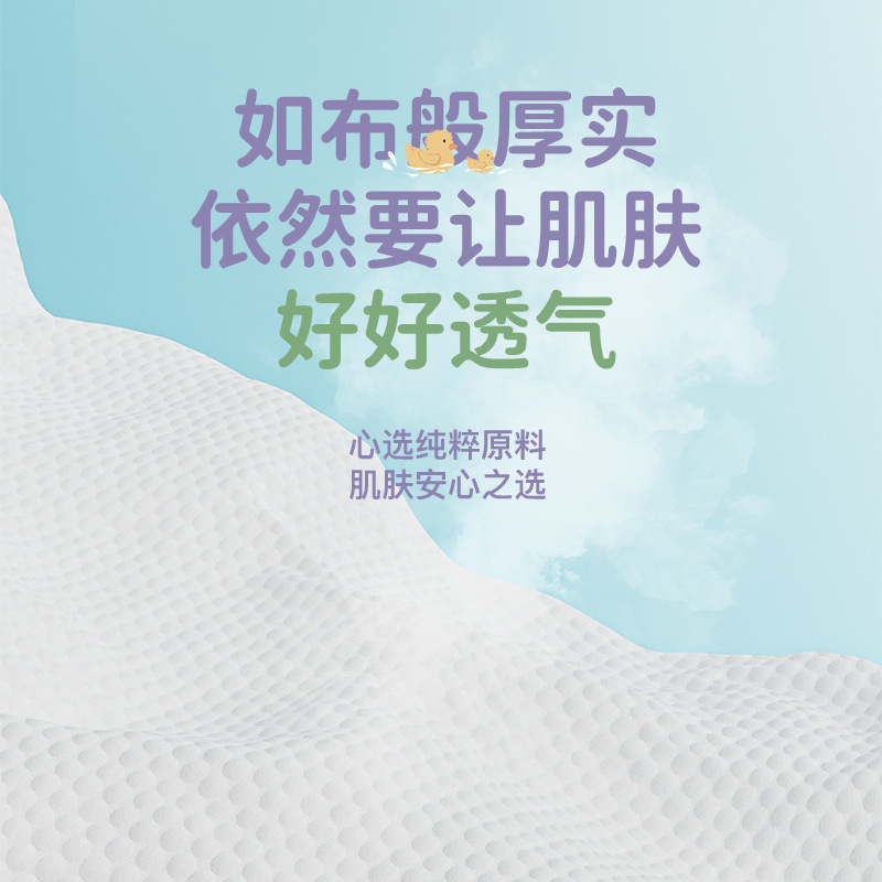 Picture of Allsmile Face Wash Towel Disposable Pure Face Wash Towel Extra Thickened Face Wipe Cleansing Cotton Soft Towel Hanging and Withdrawing Type